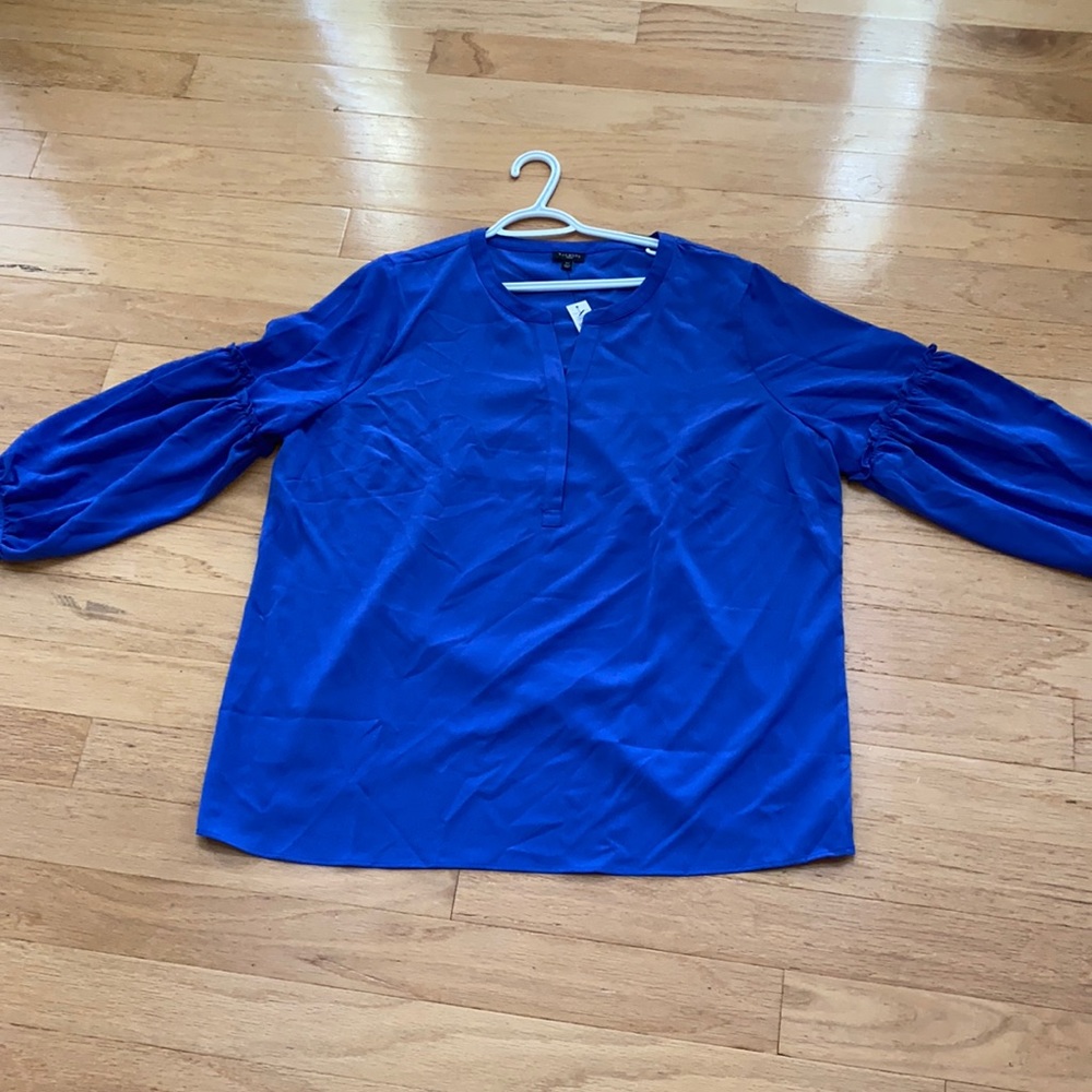 Blue Talbots blouse